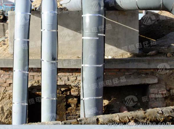 天然气架空管道电伴热带保温