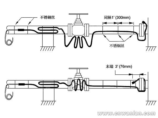 电伴热带施工图