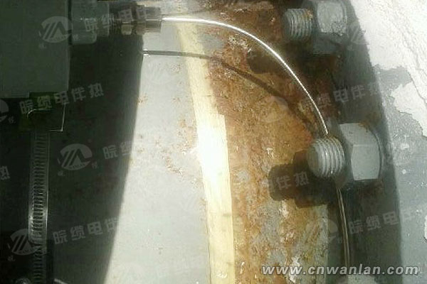 输油管道法兰电伴热保温处安装图