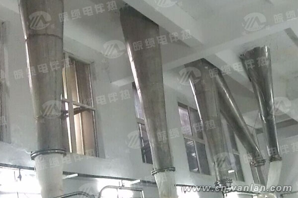 需要自限温电伴热带加热的分筛漏斗